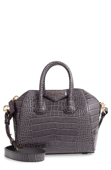 givenchy antigona mini croc embossed price|Mini Antigona Lock bag in crocodile in .